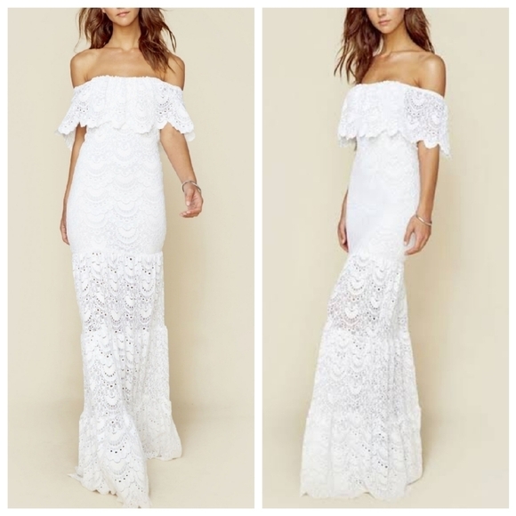 NWT Nightcap 1 XS XXS Positano Lace Maxi Bohemian Boho Dress Gown - Picture 2 of 10